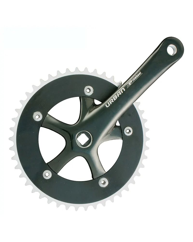 Prowheel Crankset Urban 1X - 46T, 165mm, Black