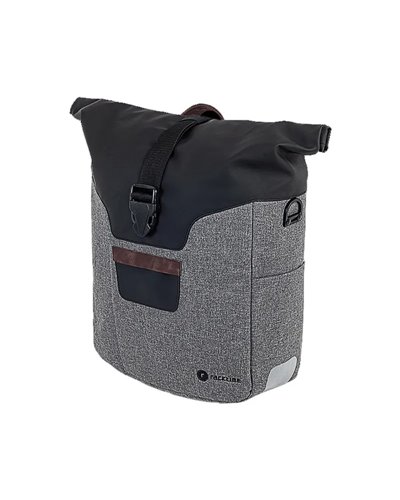 Racktime Saddle Roller Side Bag, Black/Gray