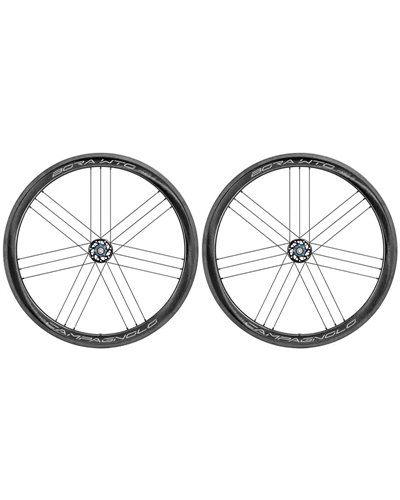 Campagnolo Coppia Ruote Bora WTO 45 C19 TLR 2-Way Fit Pattino Campagnolo 12V, Grafica Bianca