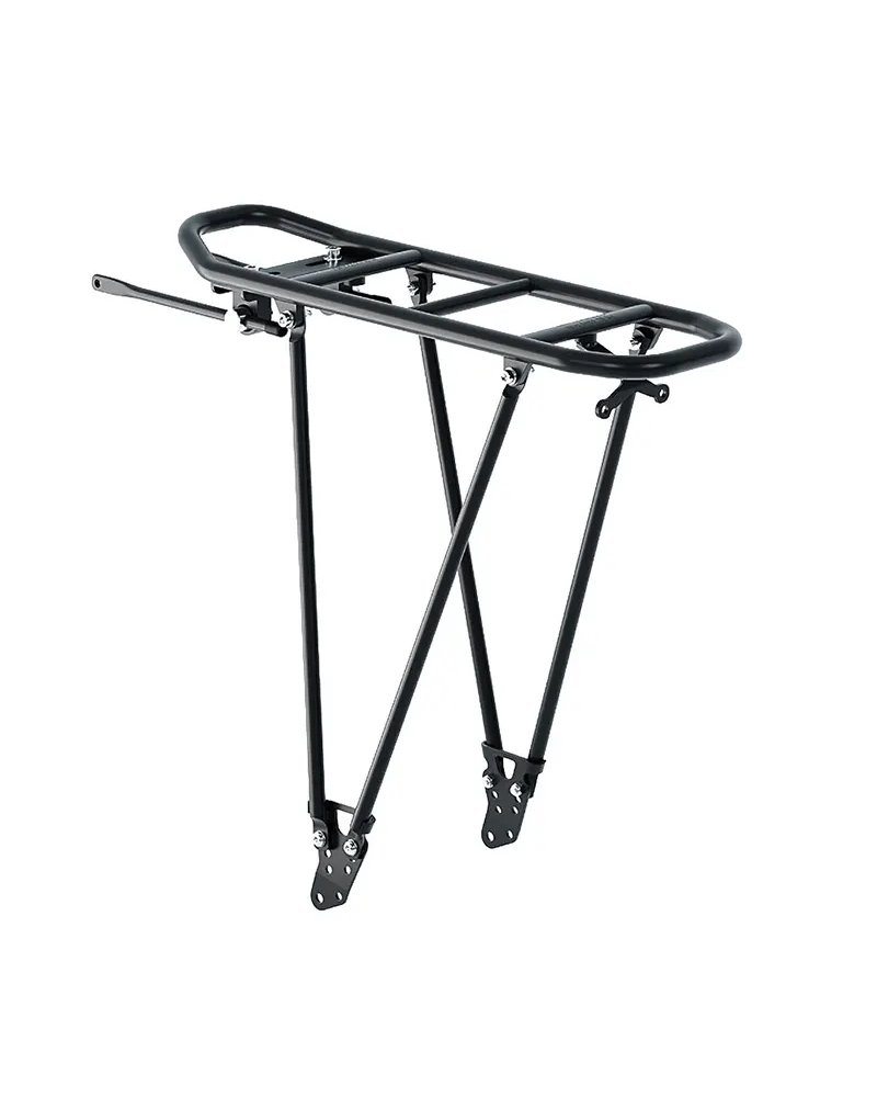 Racktime Rear Rack Aluminium Foldit Adjustable 2.0 SnapIT2.0 - 24-26-28-29, Black