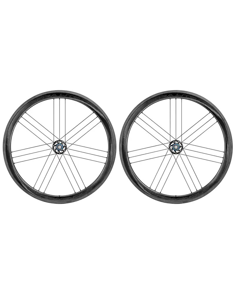 Campagnolo Coppia Ruote Bora WTO 45 C19 TLR 2-Way Fit Pattino SH11, Grafica Dark Nera