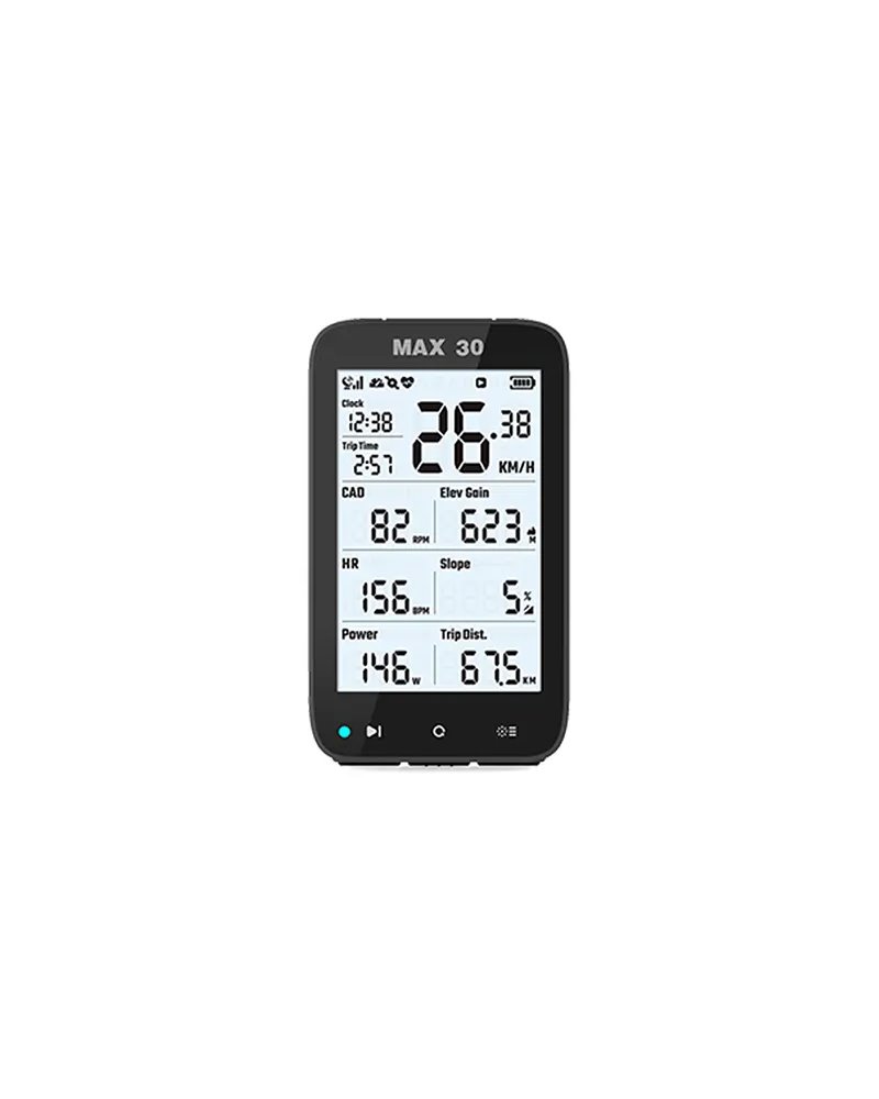 Shanren Bike Computer Max 30 GPSt, Black