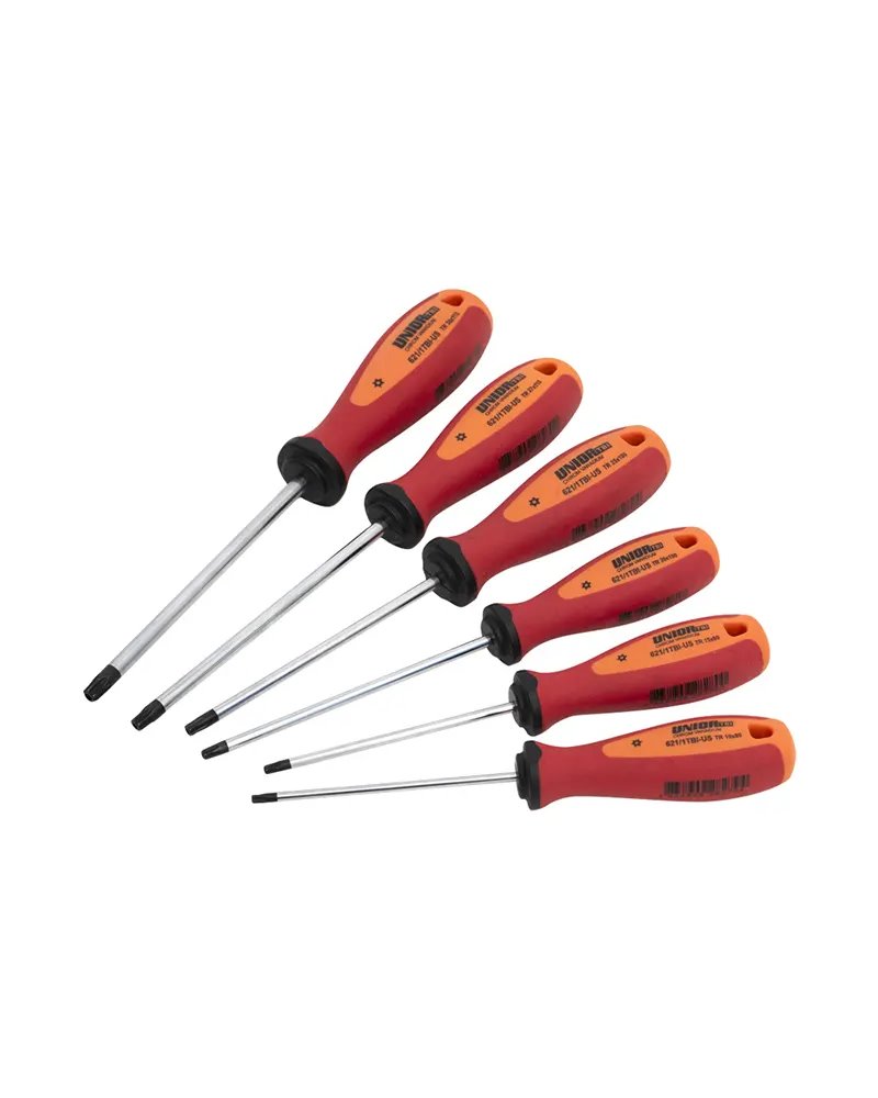 Unior Set of Screwdrivers with Security Torx Profile 621/1TBICB6-US - T10-T30