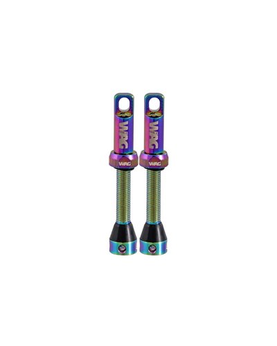 WAG Tubeless Valve Alloy - 44mm, Oil Slick (Pair)