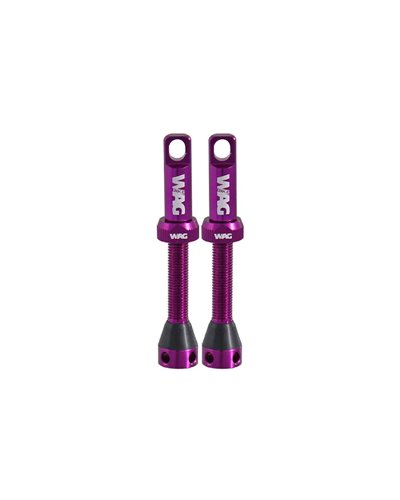 WAG Tubeless Valve Alloy - 44mm, Purple (Pair)