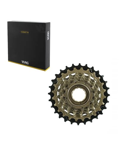 WAG Corpetto Ruota Libera a Filetto 6 14-28D, Marrone Nero