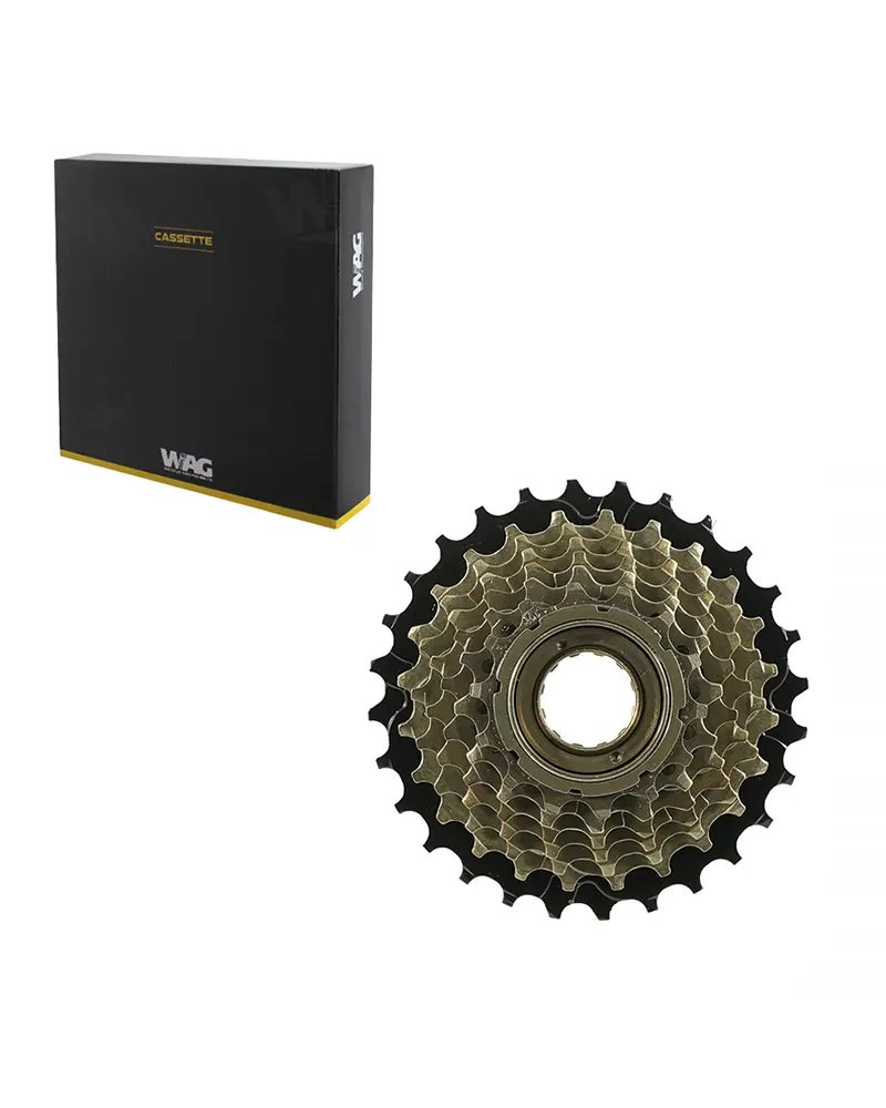 WAG Freewheel Threaded 7S - 14-28T, Brown Black