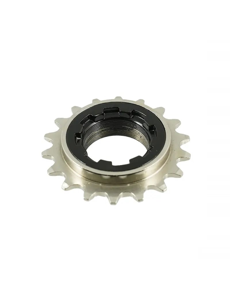 WAG Freewheel Threaded Double Round Ball 1/2x1/8 1S - 18T, Silver Black