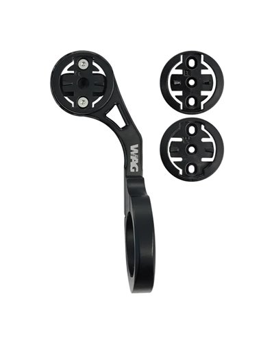 WAG Bike Computer Support for Handlebar - Compatible with Garmin/Bryton/Wahoo, Black