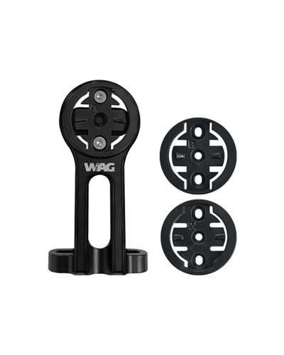 WAG Bike Computer Support for Stem - Compatible with Garmin/Bryton/Wahoo, Black
