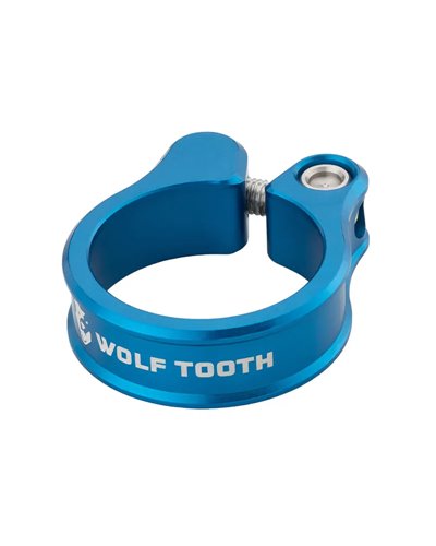 Wolf Tooth Saddle Clamp 29.8mm with Screw, Blue