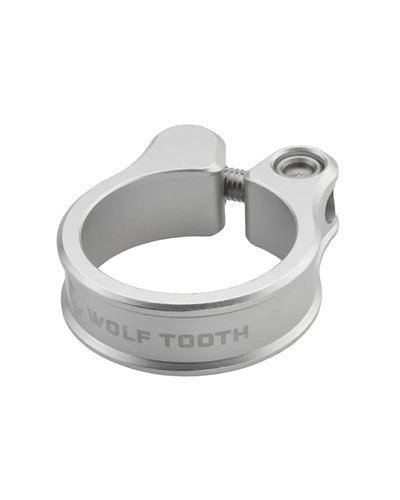 Wolf Tooth Saddle Clamp 38.6mm with Screw, Silver