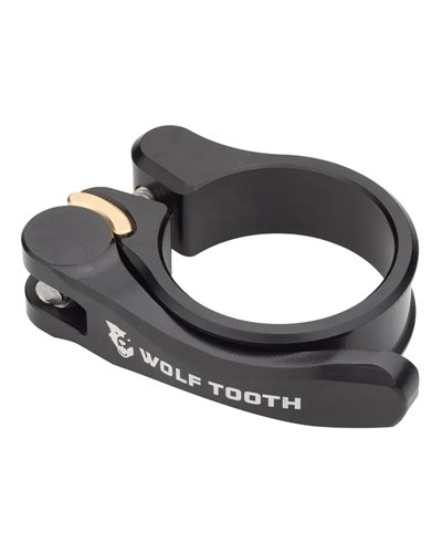 Wolf Tooth Saddle Clamp Quick Release - 36.4, Black