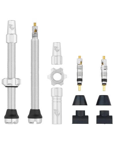 Wolf Tooth Pair of Tubeless Valves Compatible with Tyre Inserts - 66mm, Black