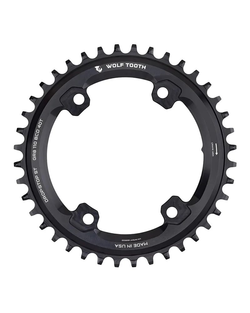 Wolf Tooth Corona BCD 110mm 4 Fori 1X GRX SH12 40D, Nero