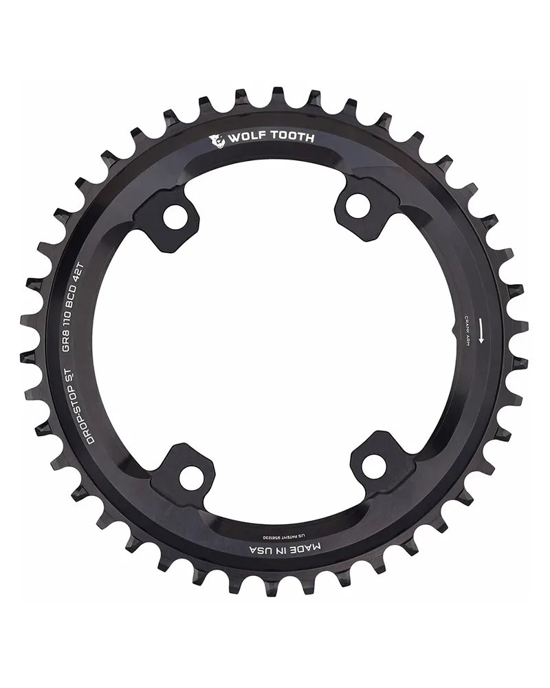 Wolf Tooth Corona BCD 110mm 4 Fori 1X GRX SH12 42D, Nero