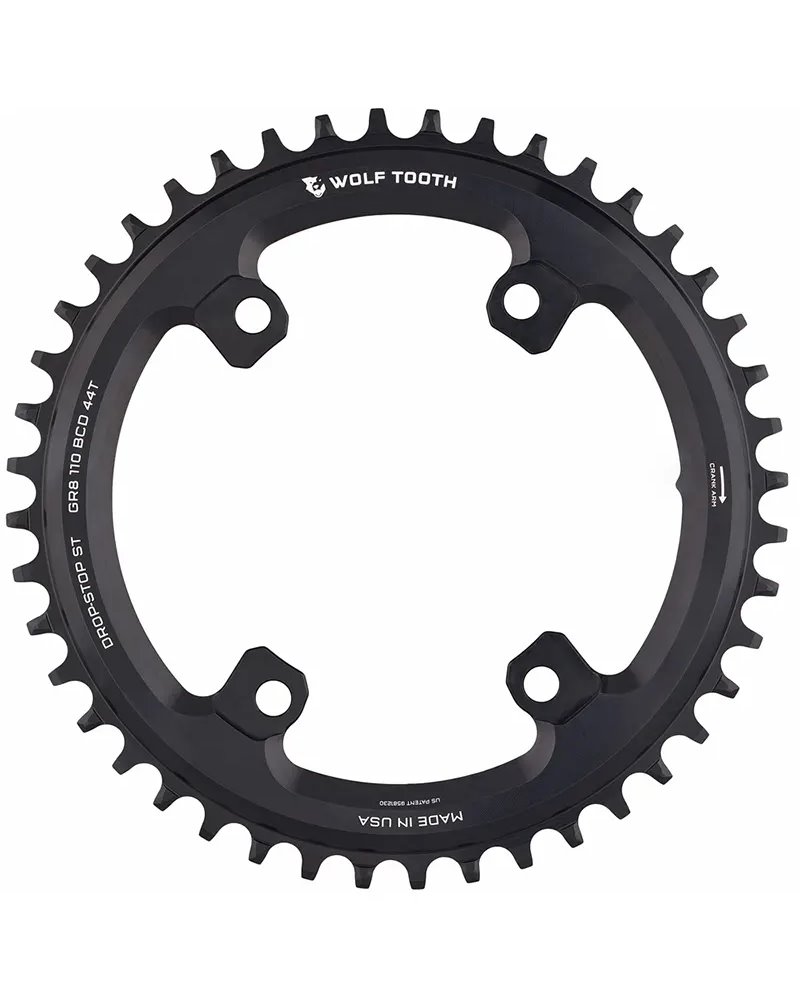 Wolf Tooth Corona BCD 110mm 4 Fori 1X GRX SH12 44D, Nero