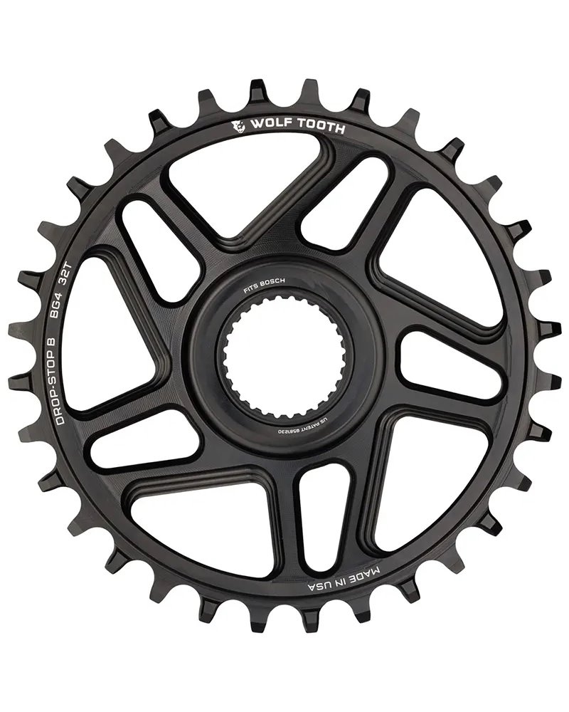 Wolf Tooth Chainring Direct Mount Bosch Gen 4 11-12S - 32T, Black