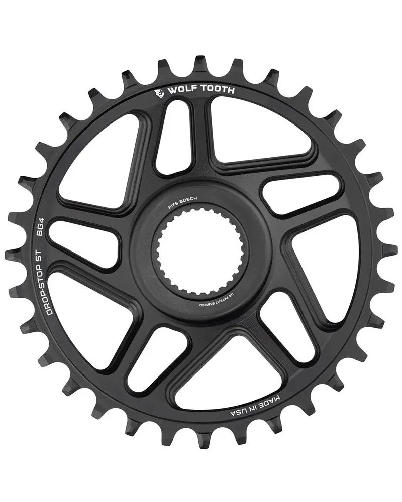 Wolf Tooth Chainring Direct Mount Bosch Gen 4 11-12S - 34T, Black