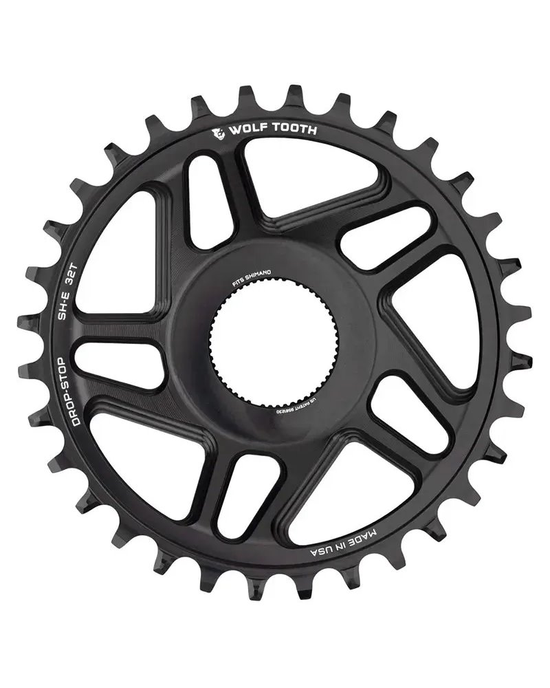 Wolf Tooth Chainring e-Bike Direct Mount Shimano 11-12S - 32T, Black