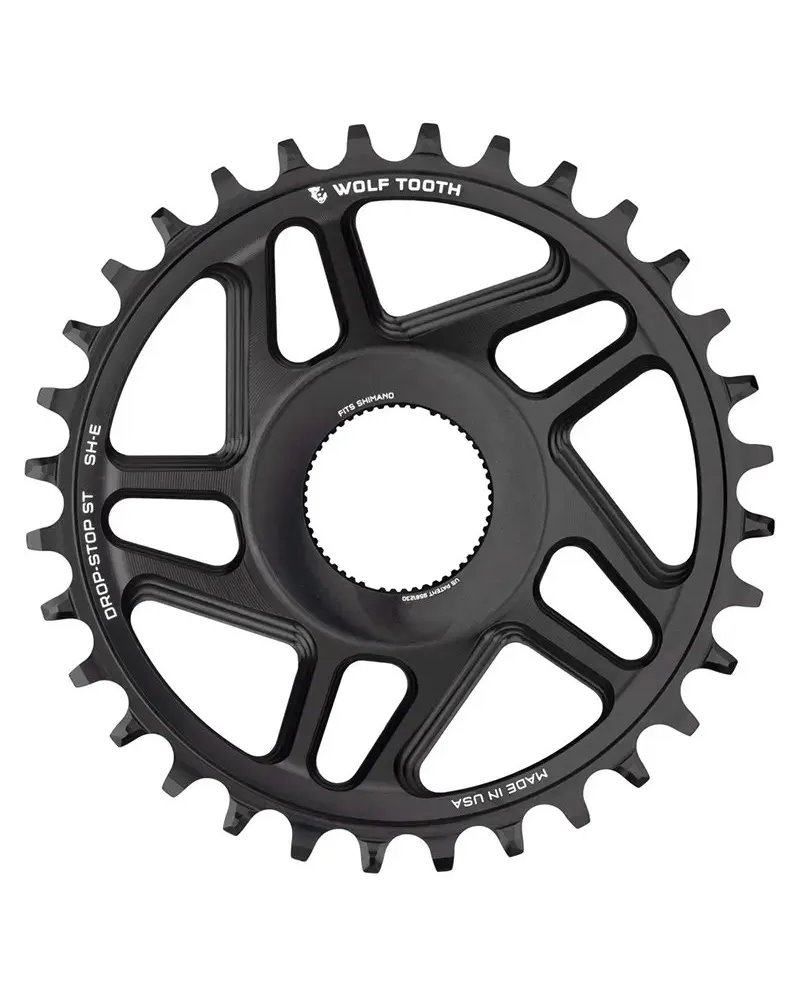 Wolf Tooth Chainring e-Bike Direct Mount Shimano 11-12S - 34T, Black
