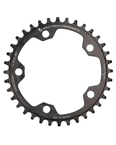 Wolf Tooth Chainring Sram BCD 110 5-holes 1X 12S - 36T, Black