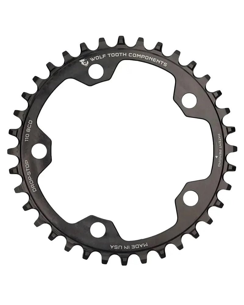 Wolf Tooth Corona Sram BCD 110 5 Fori 1X 12 38D, Nero