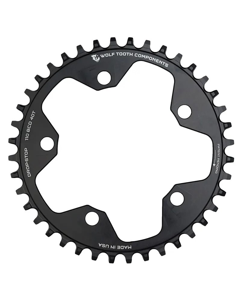 Wolf Tooth Corona Sram BCD 110 5 Fori 1X 12 40D, Nero