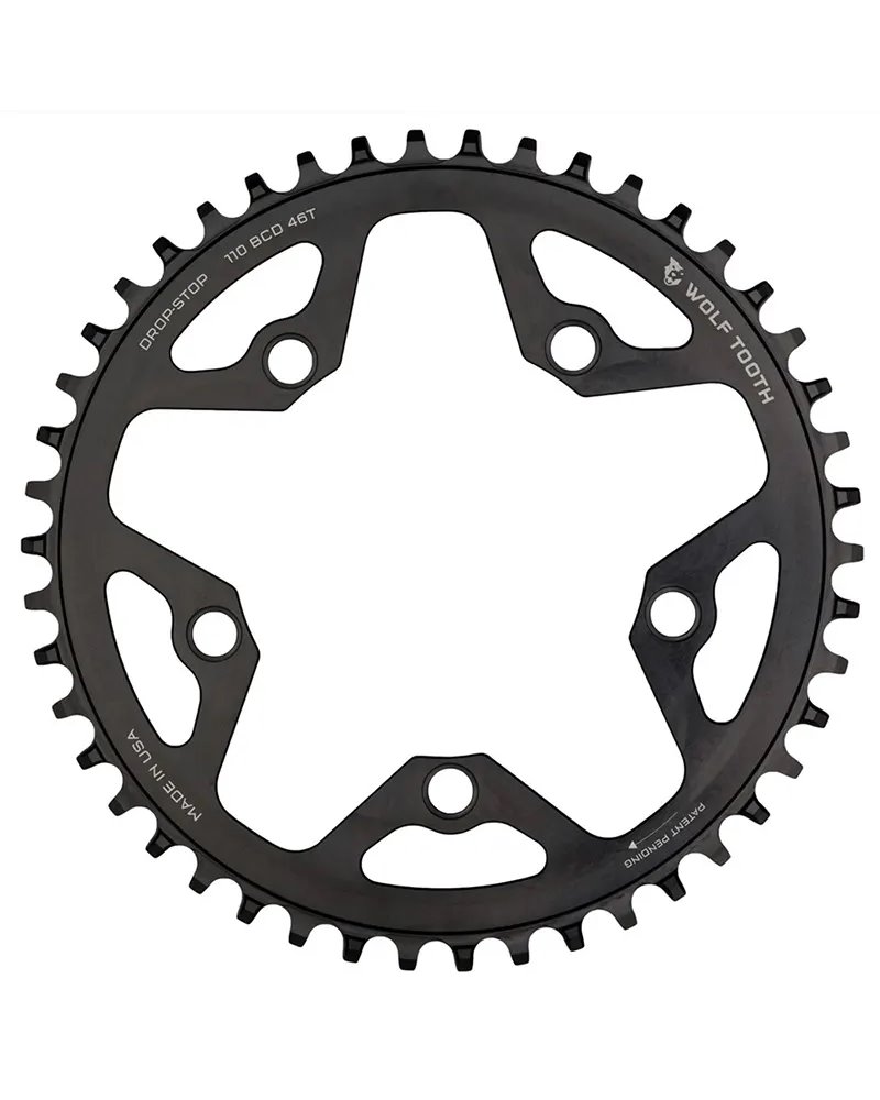 Wolf Tooth Corona Sram BCD 110 5 Fori 1X 12 46D, Nero