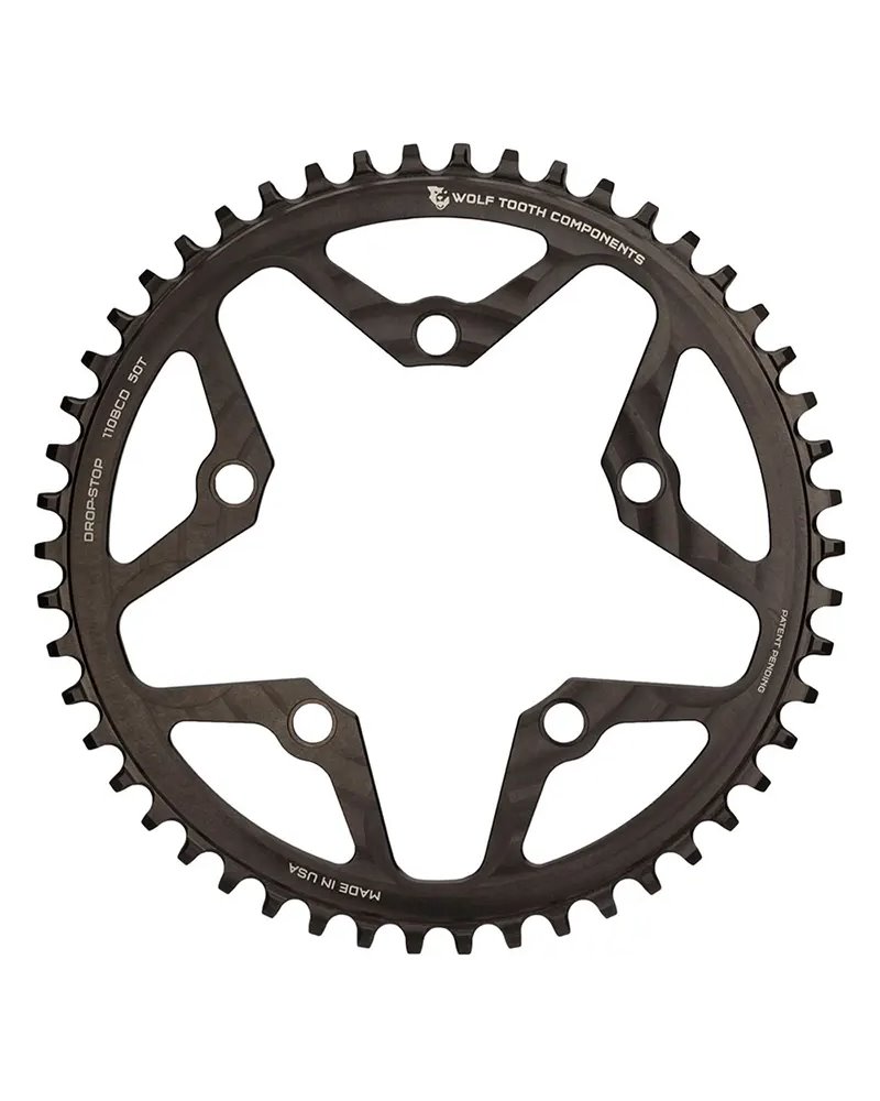 Wolf Tooth Corona Sram BCD 110 5 Fori 1X 12 50D, Nero