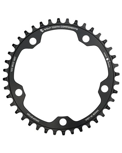 Wolf Tooth Chainring Sram BCD 130 5-holes 1X 12S - 40T, Black