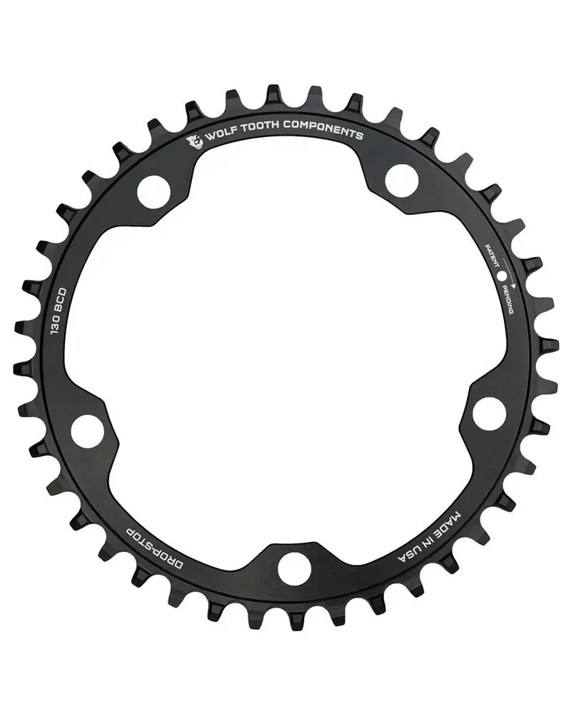 Wolf Tooth Corona Sram BCD 130 5 Fori 1X 12 42D, Nero