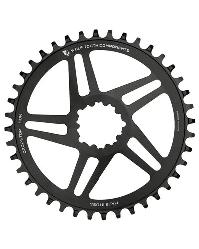 Wolf Tooth Chainring Sram Eagle 3-bolts Direct Mount 1X 11/12 38T, Black