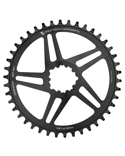 Wolf Tooth Chainring Sram Eagle 3-bolts Direct Mount 1X 11/12 42T, Black