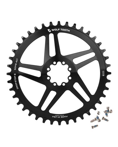Wolf Tooth Chainring Sram T-Type 8-bolts Direct Mount 1X 12 40T, Black