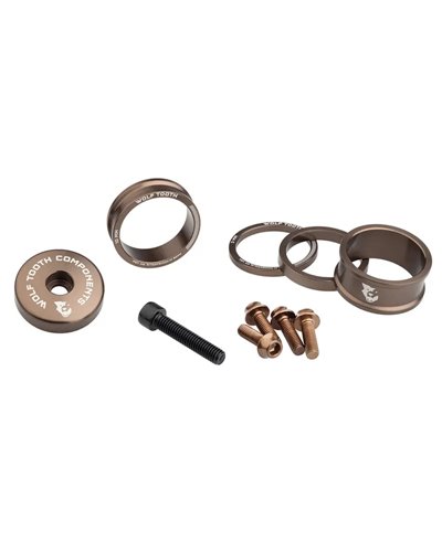 Wolf Tooth Spacers and Bolts Kit Anodized Aluminium, Espresso