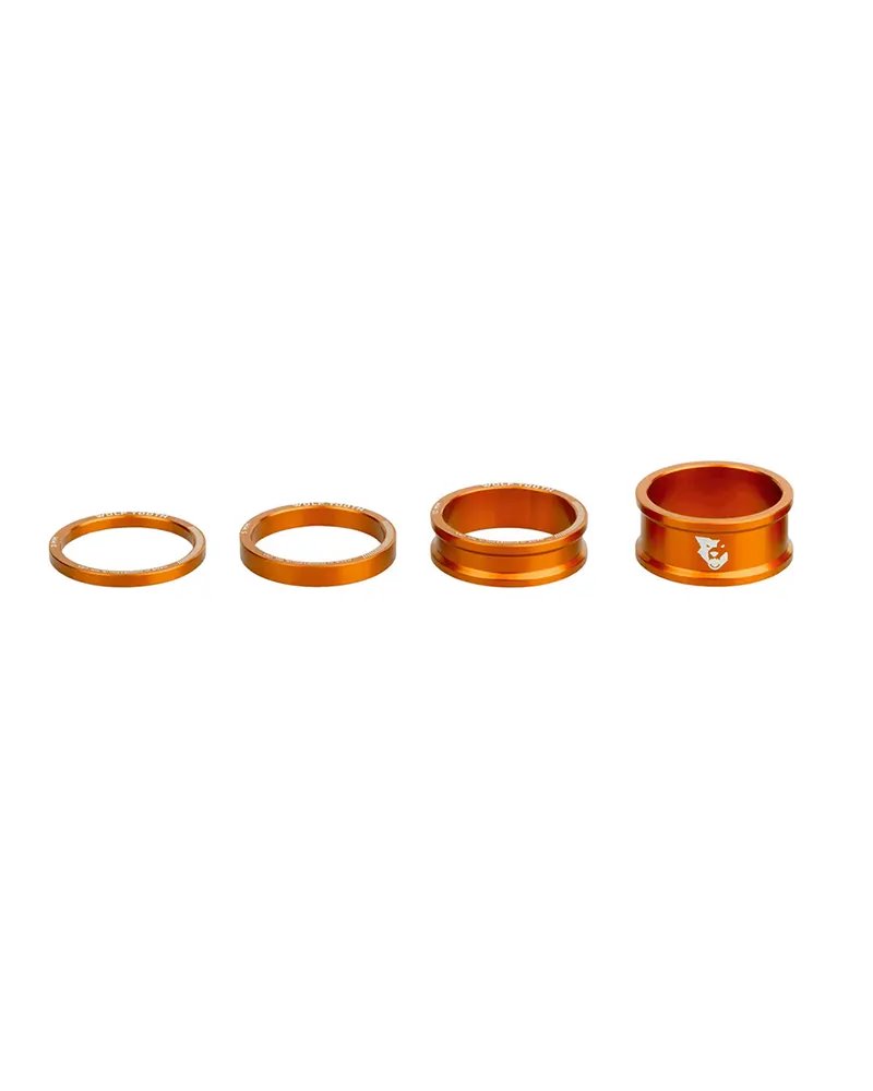 Wolf Tooth Kit Headset Spacer 1 1/8 - 3-5-10-15mm, Orange