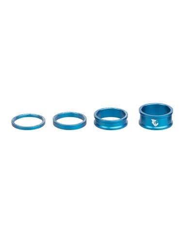 Wolf Tooth Kit Headset Spacer 1 1/8 - 3-5-10-15mm, Blue