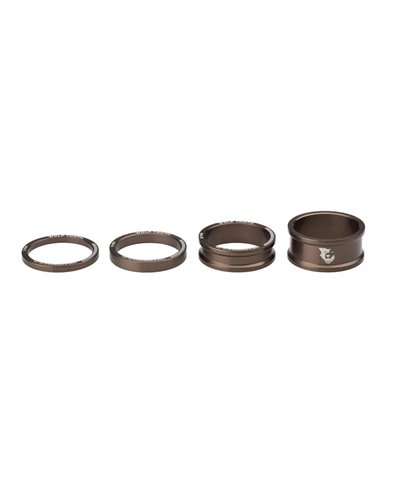 Wolf Tooth Kit Headset Spacer 1 1/8 - 3-5-10-15mm, Espresso