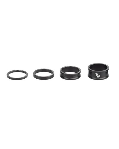 Wolf Tooth Kit Headset Spacer 1 1/8 - 3-5-10-15mm, Black