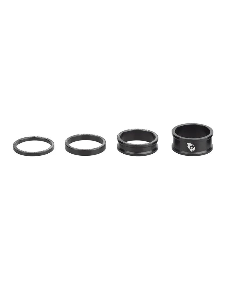 Wolf Tooth Kit Headset Spacer 1 1/8 - 3-5-10-15mm, Black