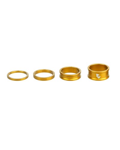Wolf Tooth Kit Headset Spacer 1 1/8 - 3-5-10-15mm, Gold