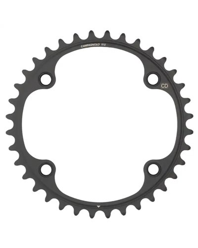 Campagnolo Chainring Potenza BCD 112mm Asymmetric 4-bolts 2X11S 34T, Black