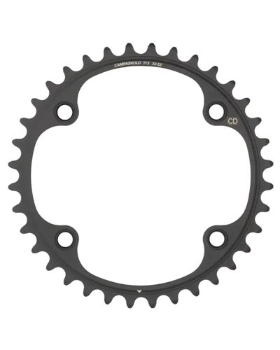Campagnolo Chainring Potenza BCD 112mm Asymmetric 4-bolts 2X11S 36T, Black