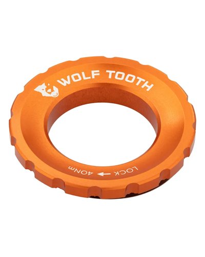 Wolf Tooth Lockring Chiusura Disco Center Lock - Ghiera Esterna, Arancio
