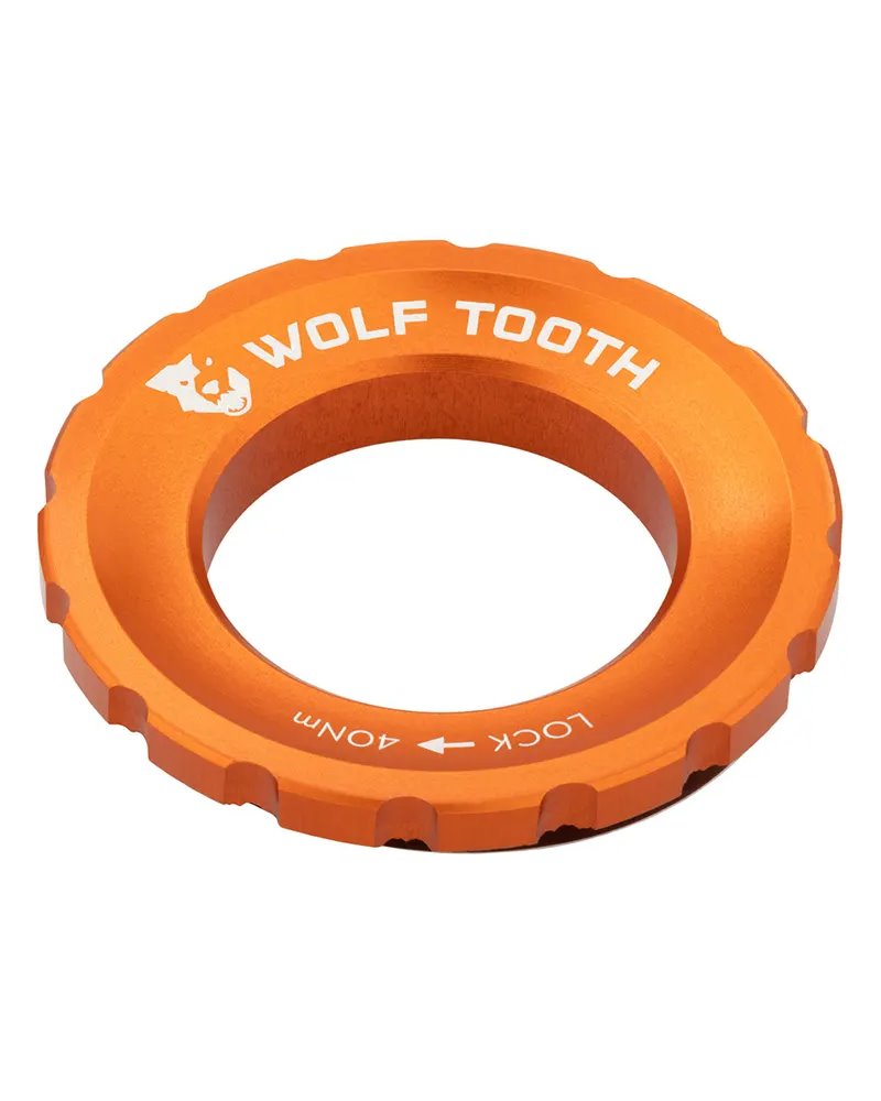 Wolf Tooth Lockring Chiusura Disco Center Lock - Ghiera Esterna, Arancio