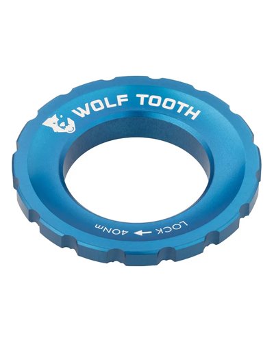 Wolf Tooth Lockring Chiusura Disco Center Lock - Ghiera Esterna, Blu