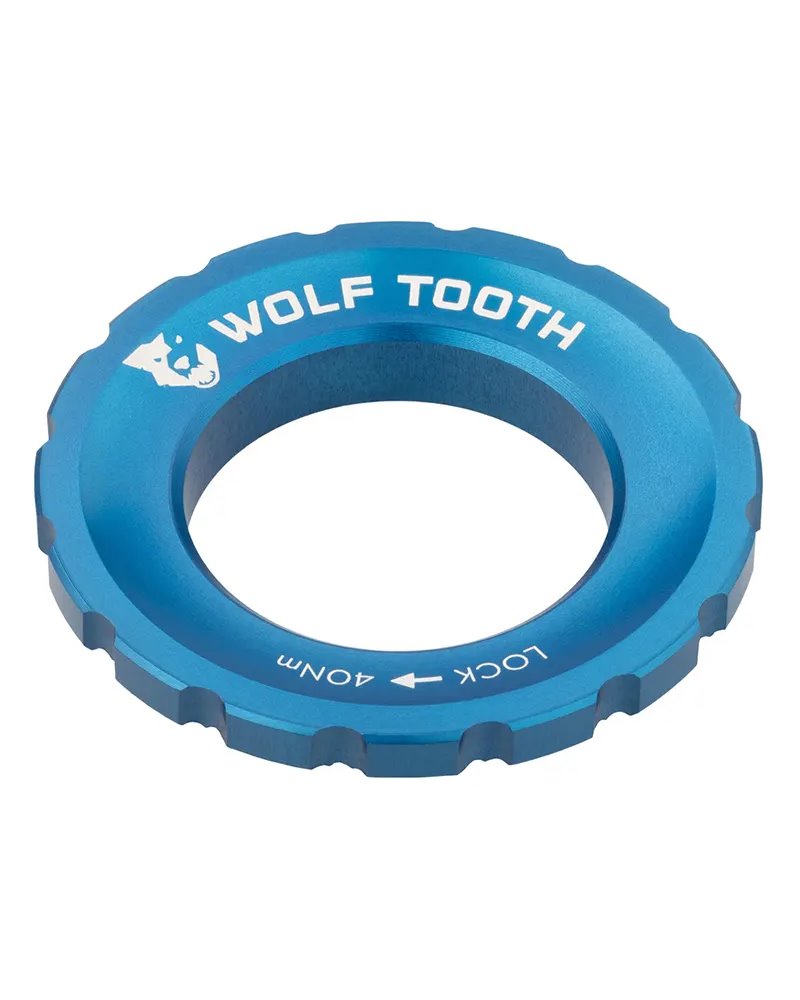 Wolf Tooth Center Lock Rotor Lockring - External Spline, Blue