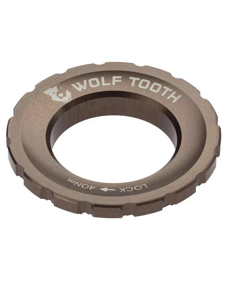 Wolf Tooth Center Lock Rotor Lockring - External Spline, Espresso