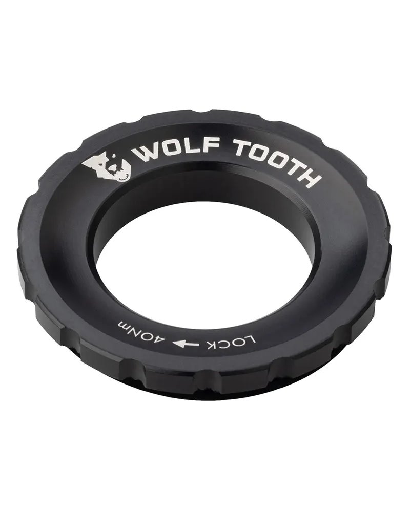 Wolf Tooth Center Lock Rotor Lockring - External Spline, Black
